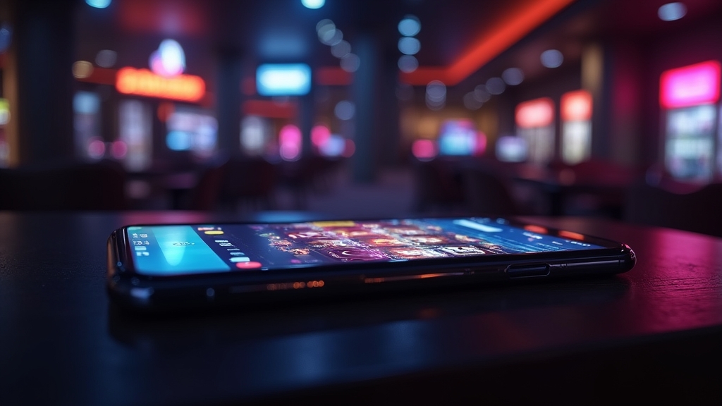 Smartphone met vergelijking tussen browser en app voor mobiel spelen